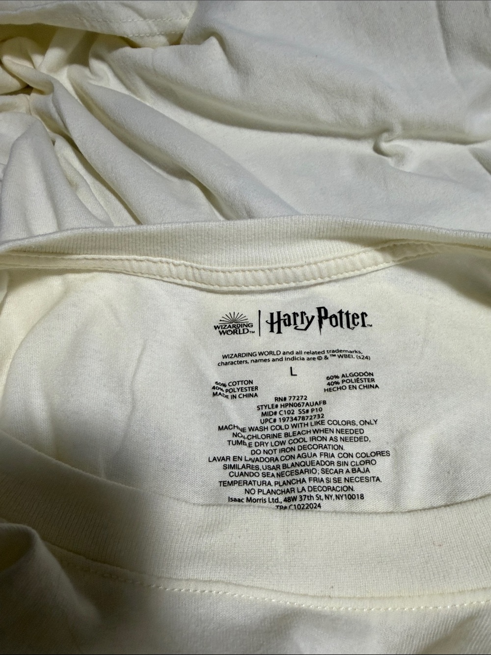 Harry Potter Friends at Hogwarts Short Sleeve Tee - Cream - Picture 3 of 3